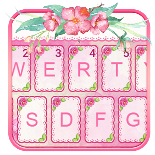 Pinkflowers Keyboard Theme