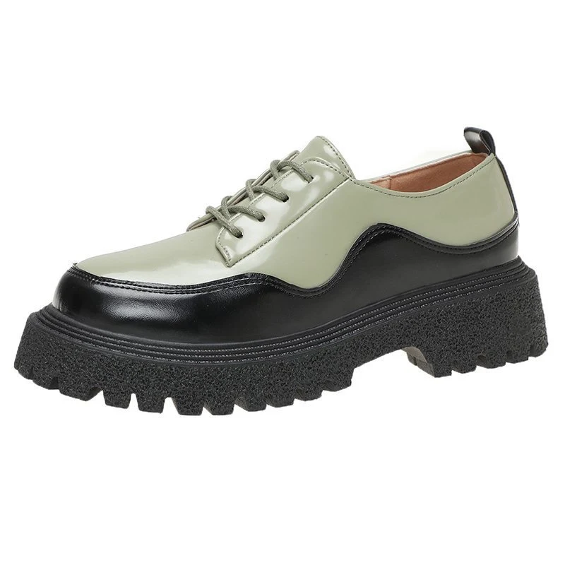 Dames casual platform schoenen met veters en kleurmatching, comfortabel en stijlvol voor dagelijks gebruik.