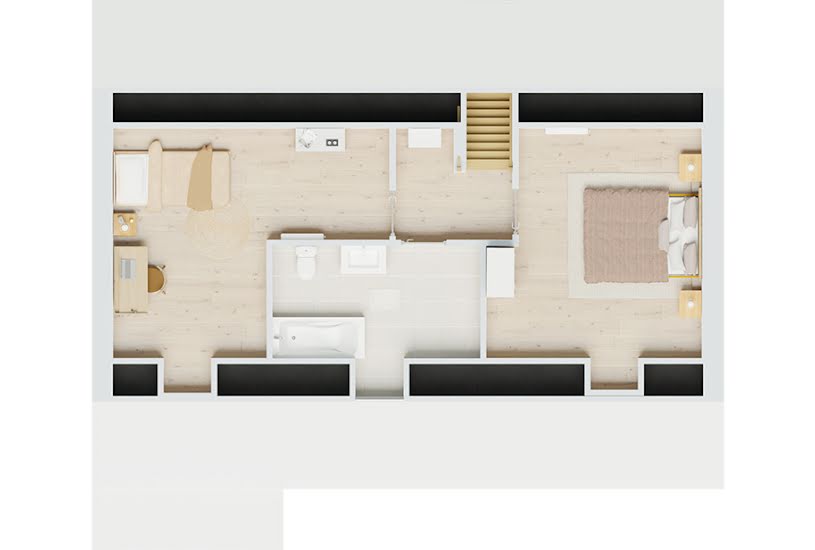  Vente Terrain + Maison - Terrain : 1 000m² - Maison : 110m² à Les Loges-Margueron (10210) 