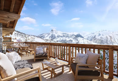 Chalet with panoramic view and terrace 13