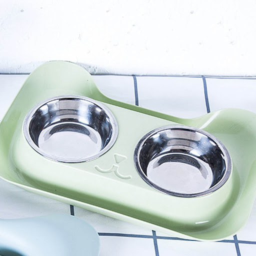 Title 3, Stainless Steel Pet Cat Drinking Water and Feed...