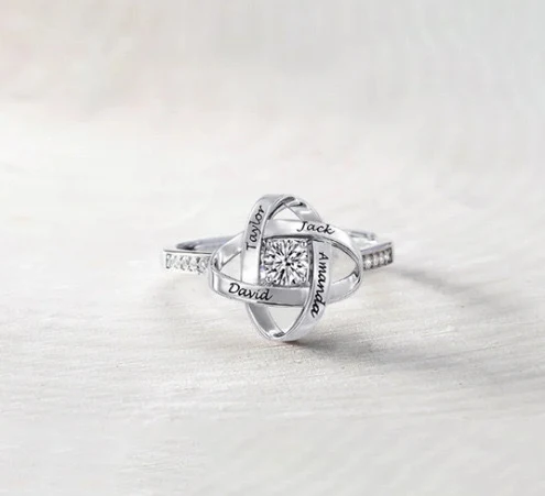 Anel aberto de trevo de prata para mulheres Jóia elegante e charmosa para uso diário ou presente especial Design ajustável e confortável