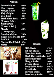 Checkers Cafe menu 1