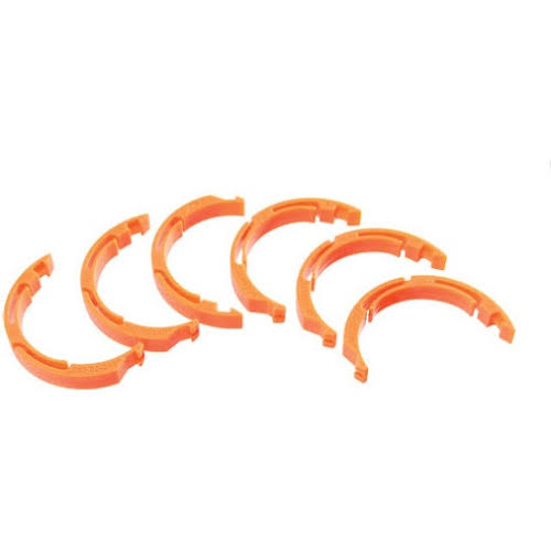 Fox Float X2 Volume Spacer Kit, 3 Pairs: Clip-in, Plastic, 0.25" 