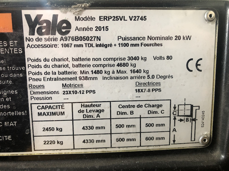 Picture of a YALE ERP25VL