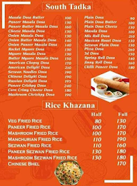 Shree shyam food court menu 1