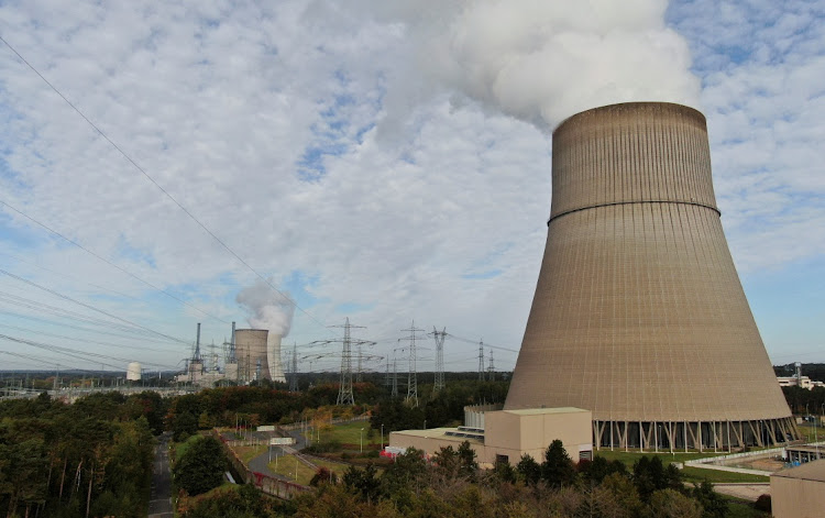 The cooling tower of Emsland nuclear power plant on the outskirts of Lingen, Germany, October, 12 2022. Picture: STEPHANE NITSCHKE/REUTERS