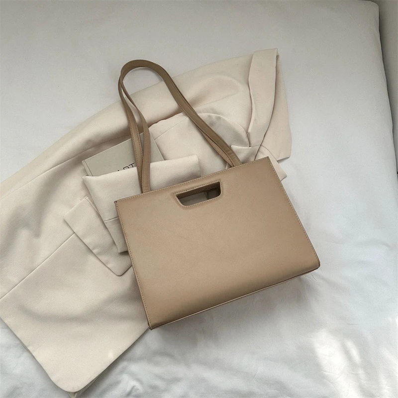 Bolsa Tote Crossbody Casual de Cor Sólida Retrô — Conforto e Estilo para o Dia a Dia, Perfeita para Diversas Ocasiões, Leve e Prática