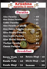 Krushna Paratha And More menu 2