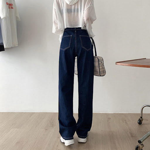 Title 4, Womens loose straight-leg high-rise jeans for ...