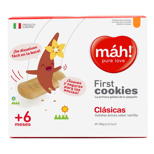 Galletas Infantiles Máh Vainilla +6 Meses x 100 gr