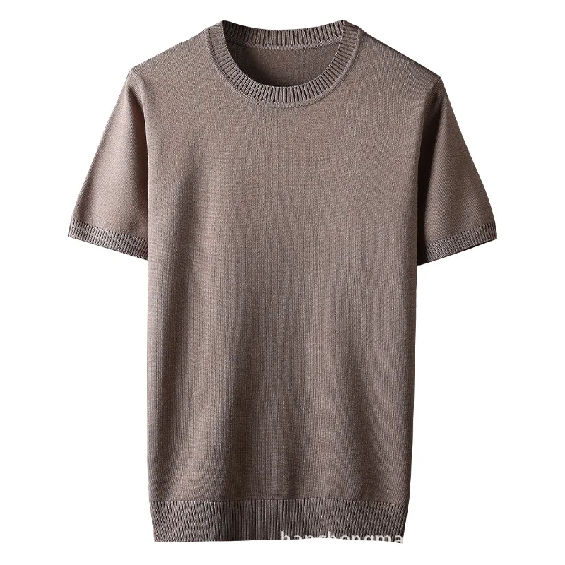 Heren Trui met Korte Mouwen Effen Kleur Dik Gebreid voor Warmte en Comfort Casual Stijl Perfect voor Dagelijks Gebruik en Diverse Outfits