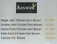 Aaswad Takeaway menu 2