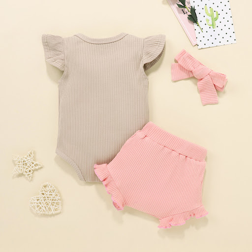 Title 6, Flounced Sleeve Wooden Ear Hip Shorts Headdress...