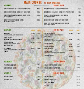 Central Cafe & Restaurant menu 