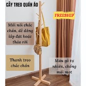 Cây Treo Quần Áo Đứng Bằng Gỗ, Kệ Sào Treo Đồ Đứng Kiểu Nội Thất Hàn Quốc Kenshin Shop