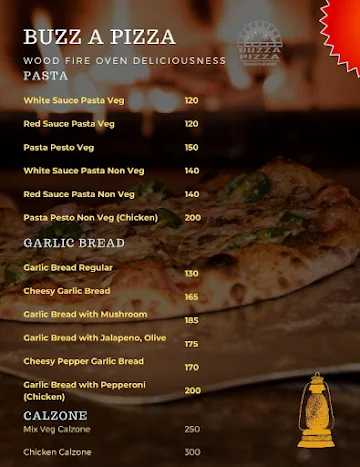 Buzz A Pizza Wood - Fired Oven Pizza menu 