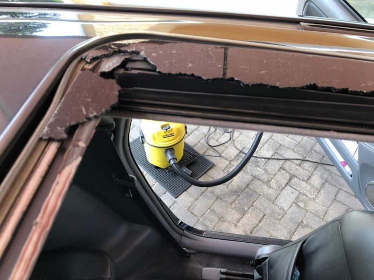 Khadeeja Gani lost her sunroof when a rock was thrown from a bridge on the Ben Schoeman highway on Sunday night.