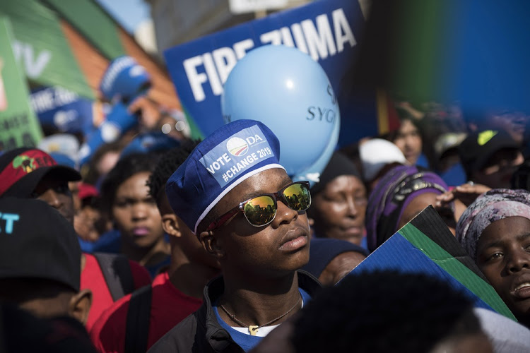 Democratic Alliance supporters. Picture: DAVID HARRISON