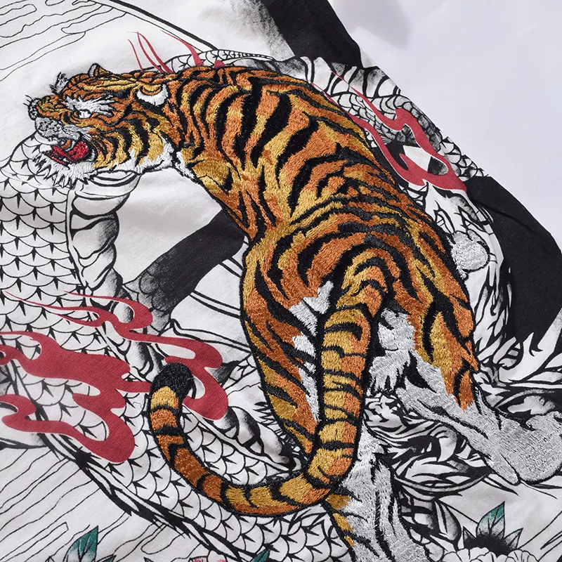 Vintage embroidered tiger short sleeve
