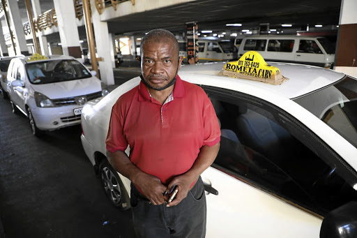 David Molelekeng, a metered taxi driver from Dobsonville in Soweto, has had his income slashed.