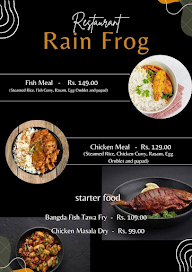 Rain Frog menu 2