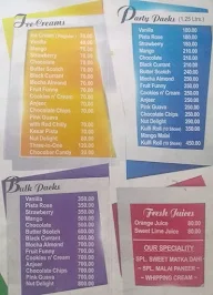 New Poona Cold Drinks House menu 1