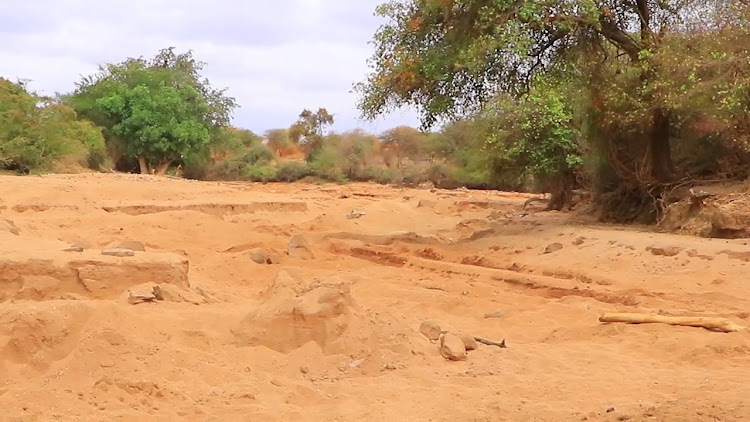 Kivou River in Mwingi Central.