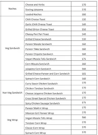 Cross Street Eatery menu 1