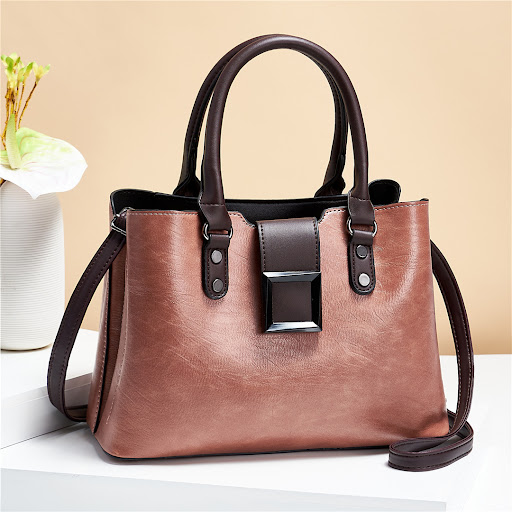 Title 3, Womens Shoulder Bag Big Buckle Handbag Work Da...