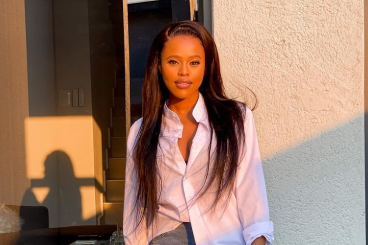 Natasha Thahane is expecting her first child.