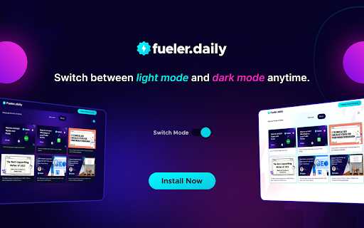 Fueler.daily - portfolio inspiration ideas