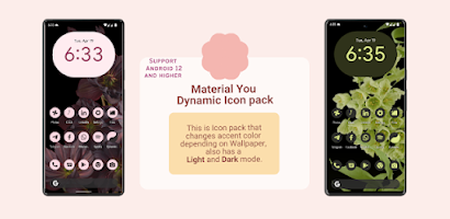 Material You Dynamic Icon pack Screenshot