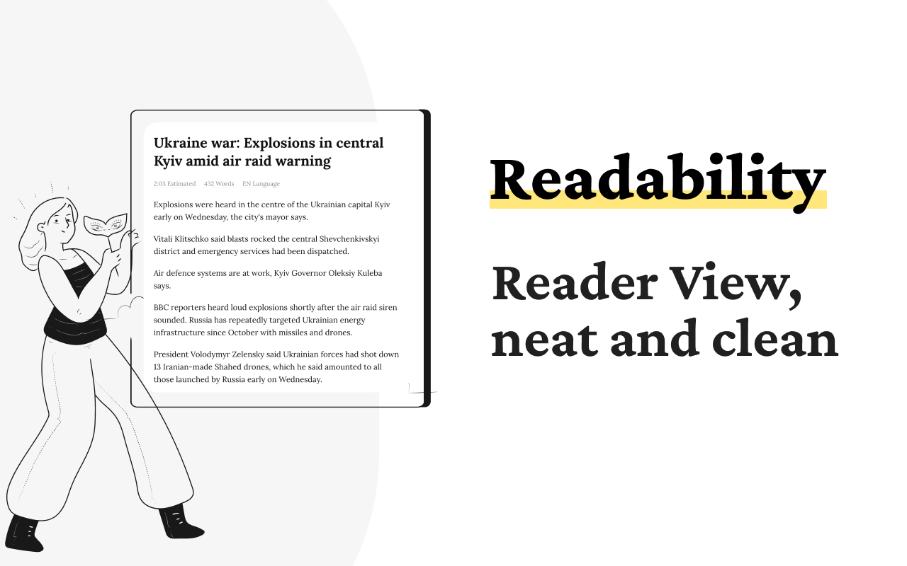 Clearly Reader - Your reader mode solution Preview image 5