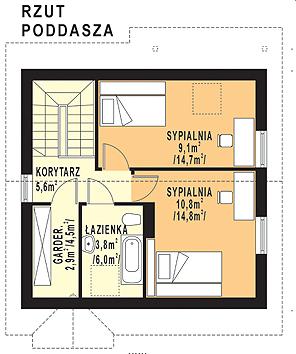 WB-3387_I_ETAP - Rzut poddasza