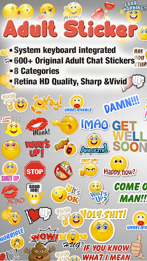 Adult Stickers Icons Emojis