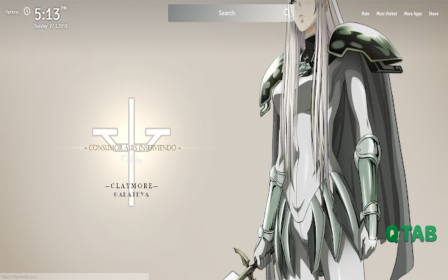 Claymore Wallpapers New Tab