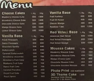 Cake Point menu 1