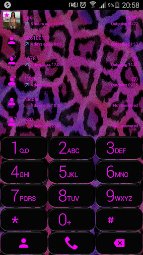 Theme for ExDialer Leo Pink