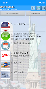 USA TV & Radio Captura de pantalla