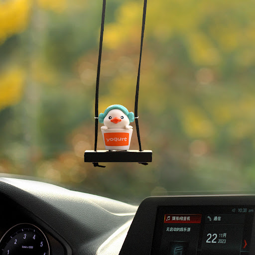 Title 4, Cute Little Yellow Duck Doll Automobile Hanging...