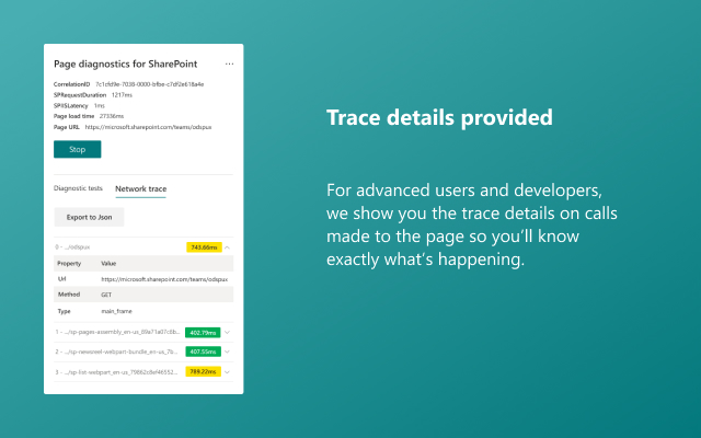 Page diagnostics for SharePoint Preview image 3