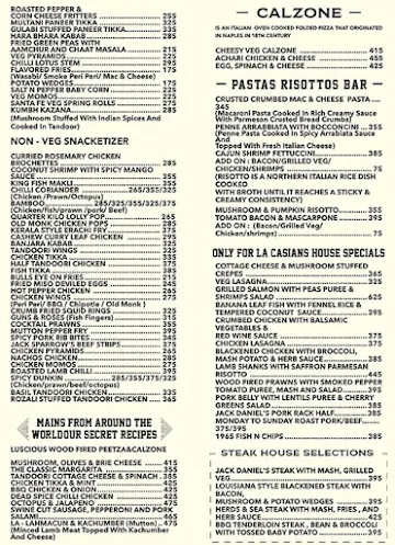 La Casa Brewery Kitchen menu 