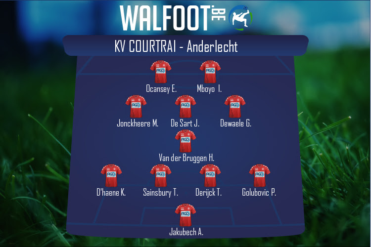 Composition KV Courtrai | KV Courtrai - Anderlecht (23/10/2020)