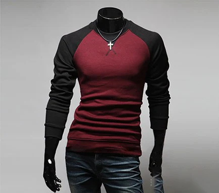 Camiseta juvenil de manga larga para hombre, cuello redondo, ideal para ocio y tiempo libre, cómoda y versátil, perfecta para el día a día.