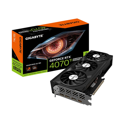 Card màn hình GIGABYTE RTX 4070 Ti SUPER WINDFORCE OC 16G 16GB GDDR6X (N407TSWF3OC-16GD)