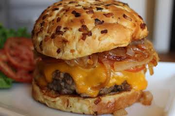 3 Cheese Stuffed Ranch Burgers