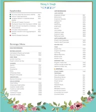 Honey & Dough menu 1