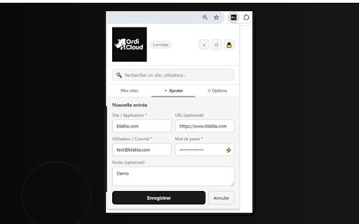 OrdiCloud SecureVault screenshot 2