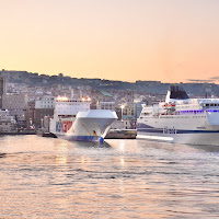 Lasciando il porto di 